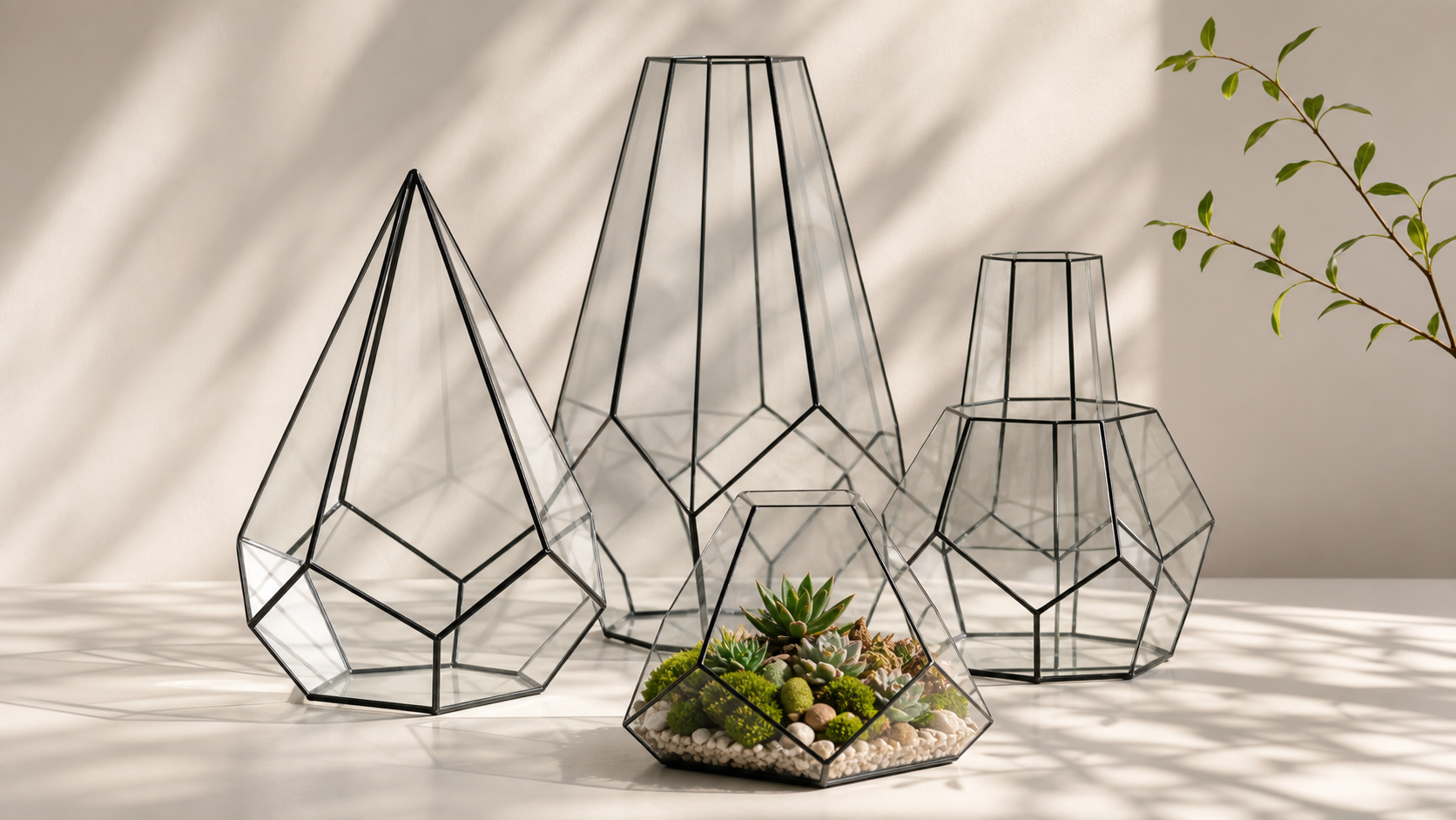Геометрические стеклянные флорариумы Art of Florarium